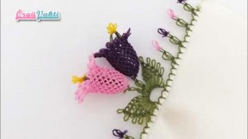 İğne Oyası Çan Çiçeği Modeli Yapılışı Videolu