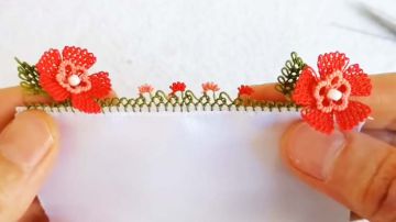 Mini Çiçek 3D İğne Oya